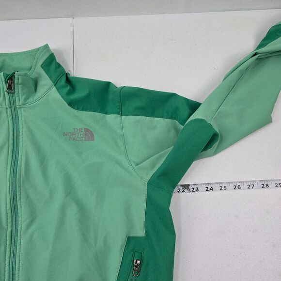 The North Face Apex Softshell Jacket Women’s Large Green Full Zip 4097 - Picture 6 of 10